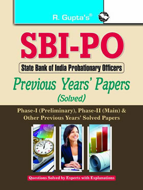 RGupta Ramesh SBI: Probationary Officers-Previous Years Papers (Solved) English Medium